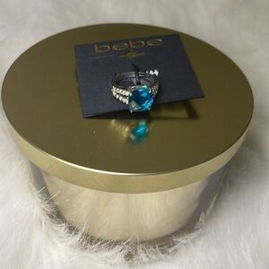 🎉 2/$20 🎉 Bebe | Silver and Bold Blue Stone Ring